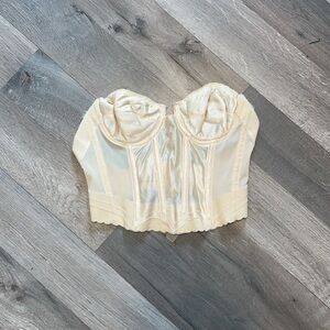 Elegant Cream Bustier Top